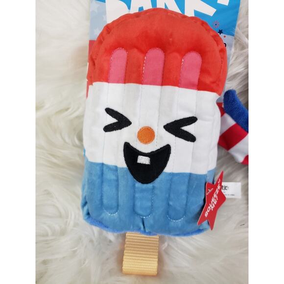 NEW LOT Bark Box Regal The Eagle Dog Toy CRAZY CRINKLE squeak 4th july american - Picture 2 of 6